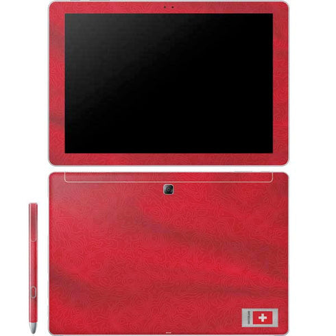 Switzerland Soccer Flag Galaxy Book 12in Skin