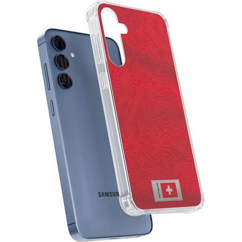 Switzerland Soccer Flag Galaxy A35 5G Clear Case