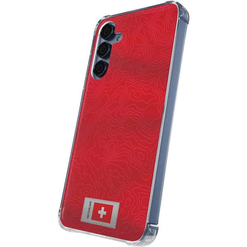 Switzerland Soccer Flag Galaxy A55 5G Clear Case