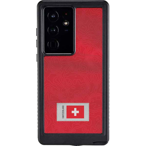 Switzerland Soccer Flag Galaxy S24 Ultra Waterproof Case