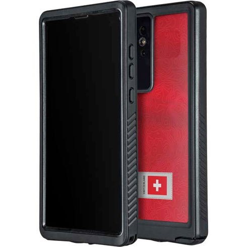 Switzerland Soccer Flag Galaxy S24 Ultra Waterproof Case