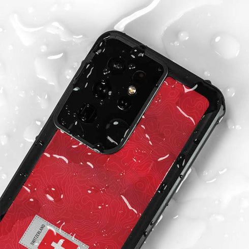 Switzerland Soccer Flag Galaxy S24 Ultra Waterproof Case
