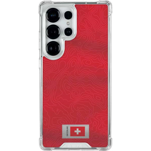 Switzerland Soccer Flag Galaxy S25 Ultra Clear Case