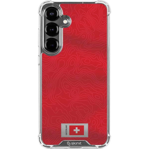 Switzerland Soccer Flag Galaxy S26 Clear Case
