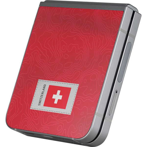 Switzerland Soccer Flag Galaxy Z Flip6 Skin