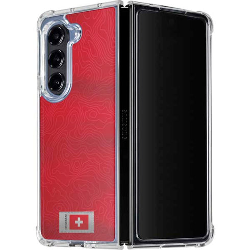 Switzerland Soccer Flag Galaxy Z Fold5 5G Clear Case