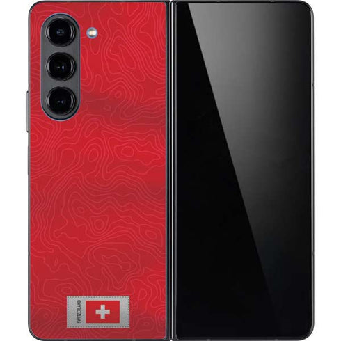 Switzerland Soccer Flag Galaxy Z Fold5 5G Skin