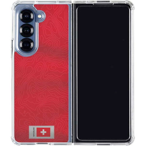 Switzerland Soccer Flag Galaxy Z Fold6 Clear Case