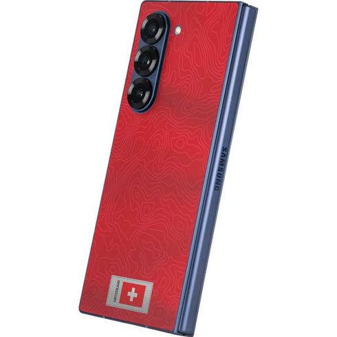 Switzerland Soccer Flag Galaxy Z Fold6 Skin