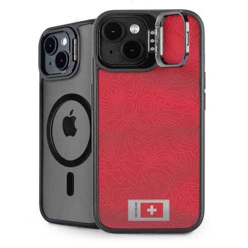 Switzerland Soccer Flag iPhone 15 Kickstand Case