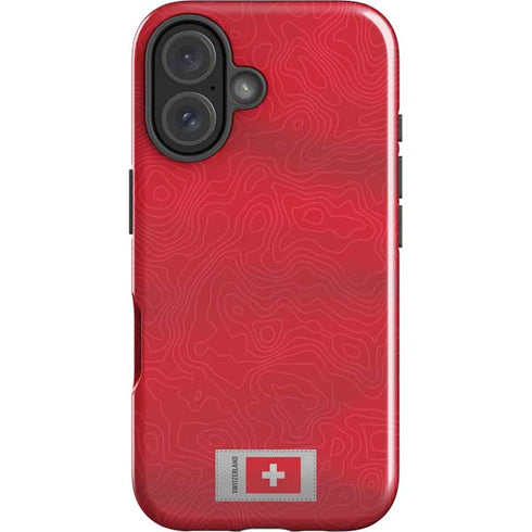 Switzerland Soccer Flag iPhone 16 Plus Impact Case