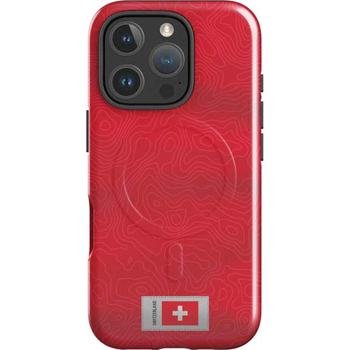 Switzerland Soccer Flag iPhone 16 Pro Magsafe Impact Case