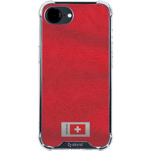 Switzerland Soccer Flag iPhone 16e Clear Case