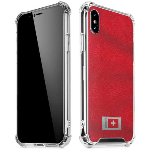 Switzerland Soccer Flag iPhone X/XS Clear Case