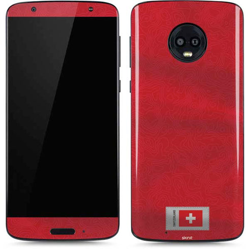 Switzerland Soccer Flag Moto G6 Skin