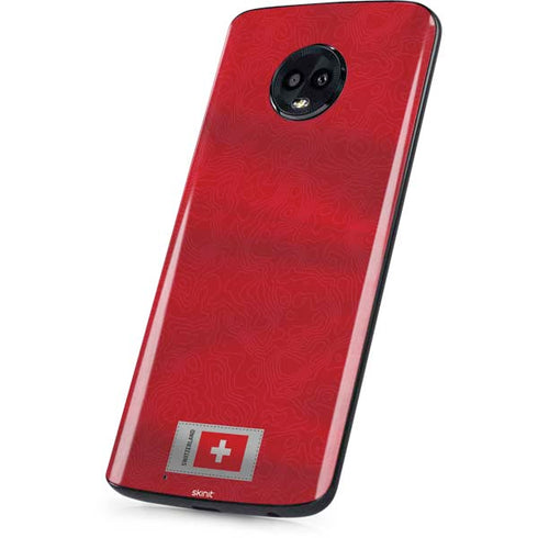 Switzerland Soccer Flag Moto G6 Skin