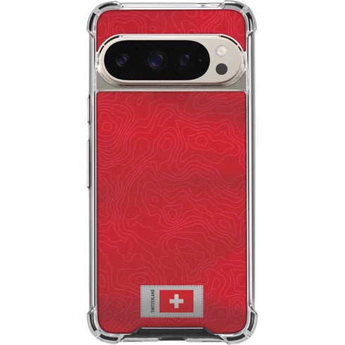 Switzerland Soccer Flag Pixel 9/9 Pro Clear Case