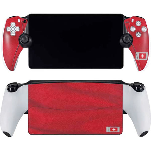 Switzerland Soccer Flag PlayStation Portal Remote Player Skin