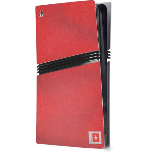 Switzerland Soccer Flag PS5 Pro Console Skin