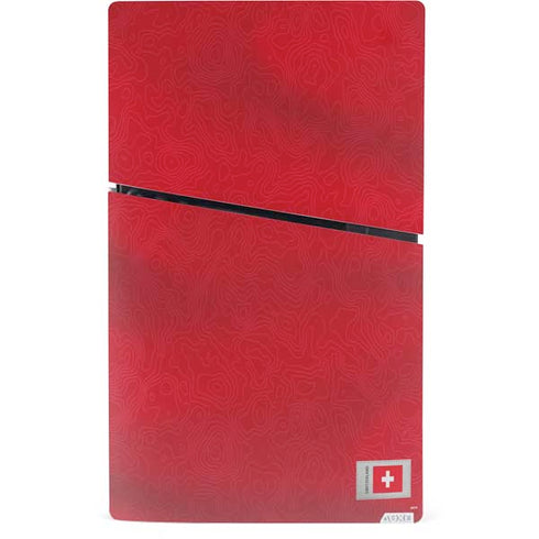 Switzerland Soccer Flag PS5 Slim Digital Edition Console Skin
