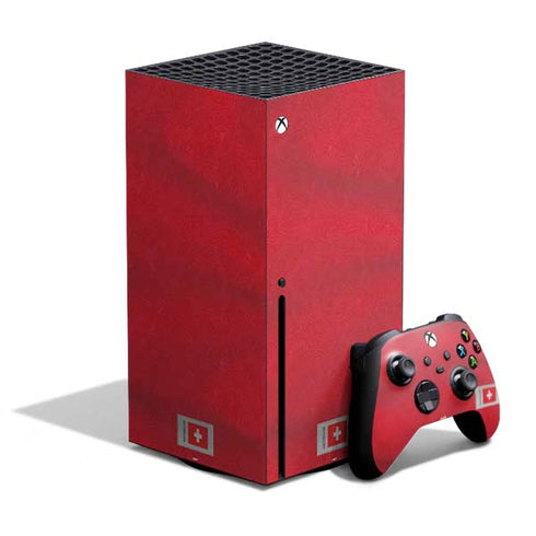 Switzerland Soccer Flag Xbox Series X Skins