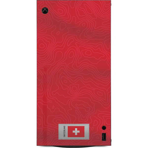 Switzerland Soccer Flag XBox Series X Digital Edition Console Skin