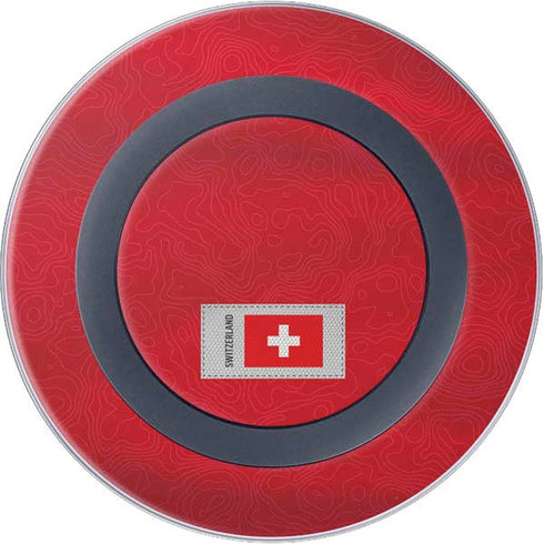 Switzerland Soccer Flag Wireless Charger Skin