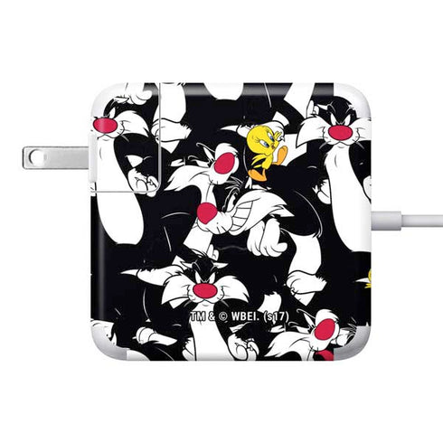Looney Tunes Sylvester and Tweety Super Sized 85W Power Adapter (15 and 17 inch MacBook Pro Charger) Skin