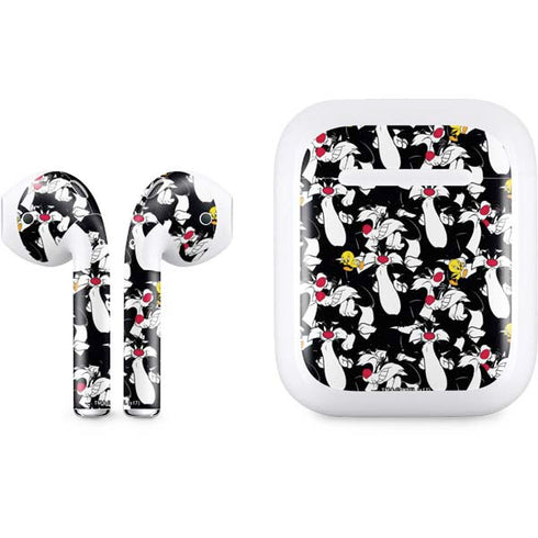 Looney Tunes Sylvester and Tweety Super Sized Apple AirPods Skin