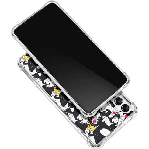 Looney Tunes Sylvester and Tweety Super Sized Galaxy A16 5G Clear Case