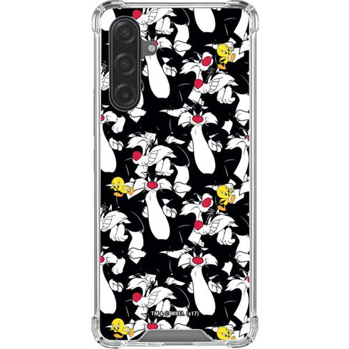 Looney Tunes Sylvester and Tweety Super Sized Galaxy A17 Clear Case