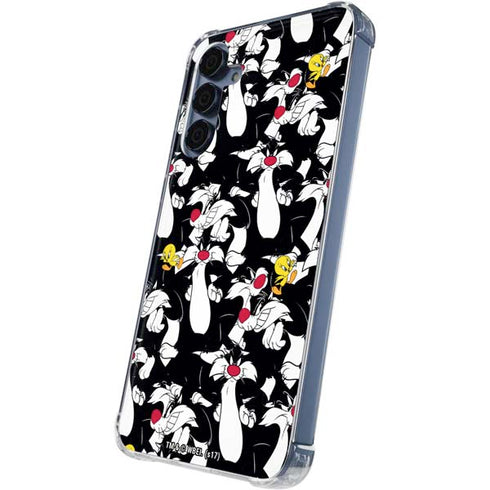 Looney Tunes Sylvester and Tweety Super Sized Galaxy A35 5G Clear Case