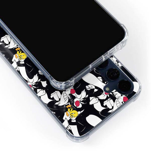 Looney Tunes Sylvester and Tweety Super Sized Galaxy A35 5G Clear Case