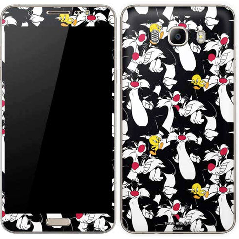 Looney Tunes Sylvester and Tweety Super Sized Galaxy J7 Skin