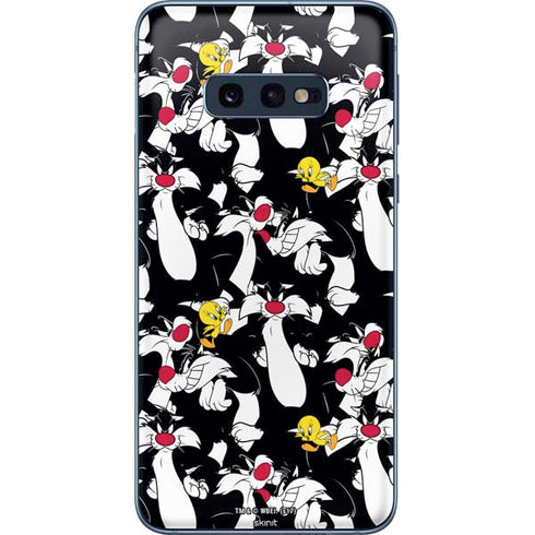 Looney Tunes Sylvester and Tweety Super Sized Galaxy S10e Skin