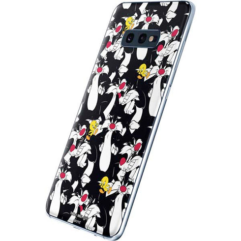 Looney Tunes Sylvester and Tweety Super Sized Galaxy S10e Skin