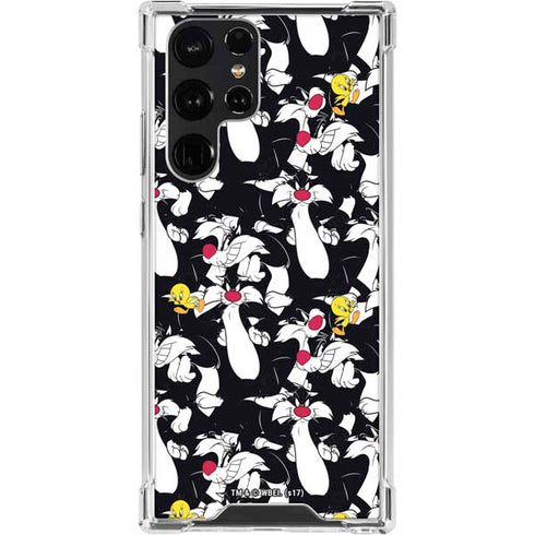 Looney Tunes Sylvester and Tweety Super Sized Galaxy S23 Ultra Clear Case