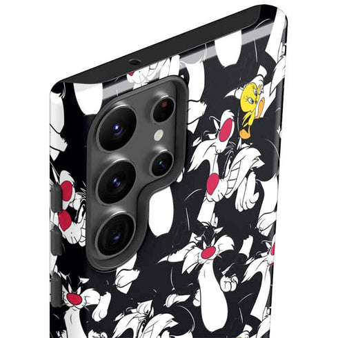 Looney Tunes Sylvester and Tweety Super Sized Galaxy S23 Ultra Pro Case