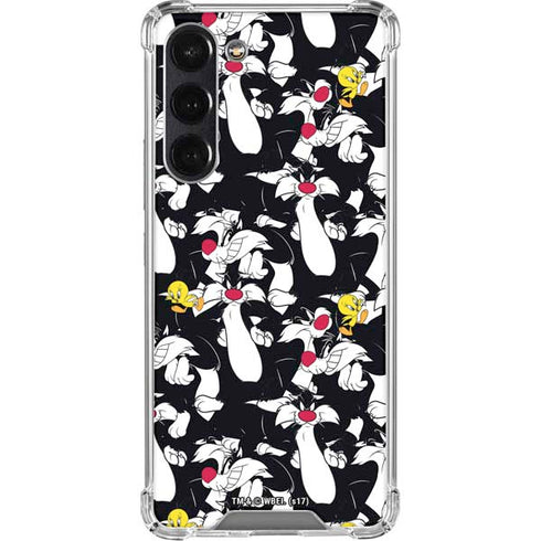 Looney Tunes Sylvester and Tweety Super Sized Galaxy S24 FE Clear Case