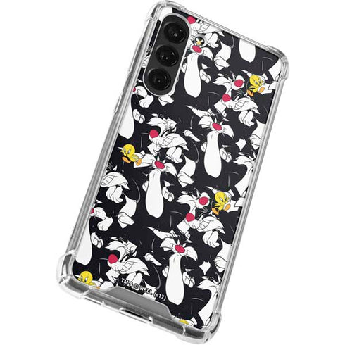 Looney Tunes Sylvester and Tweety Super Sized Galaxy S24 FE Clear Case