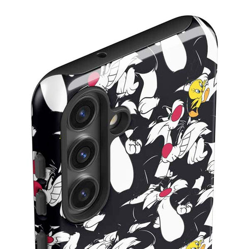 Looney Tunes Sylvester and Tweety Super Sized Galaxy S25 Impact Case