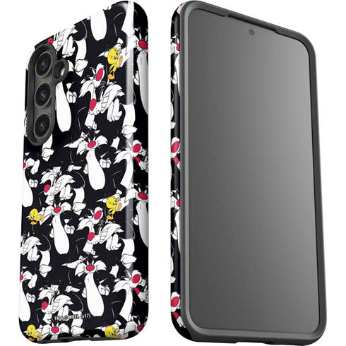 Looney Tunes Sylvester and Tweety Super Sized Galaxy S25 Impact Case