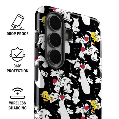 Looney Tunes Sylvester and Tweety Super Sized Galaxy S26 Impact Case