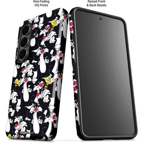 Looney Tunes Sylvester and Tweety Super Sized Galaxy S26 Plus Impact Case