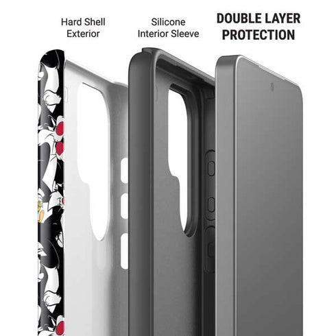 Looney Tunes Sylvester and Tweety Super Sized Galaxy S26 Ultra Impact Case
