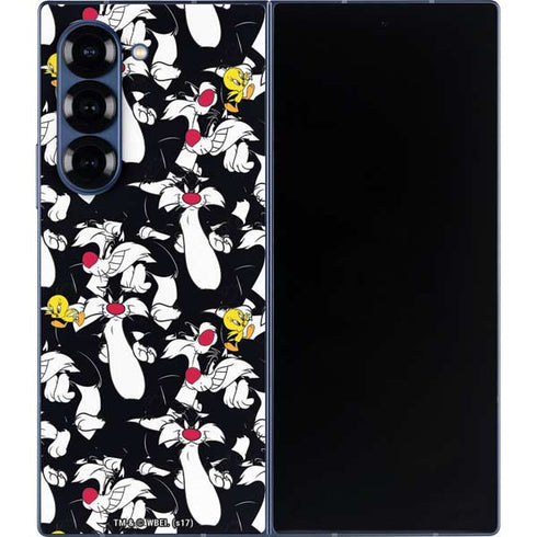 Looney Tunes Sylvester and Tweety Super Sized Galaxy Z Fold6 Skin