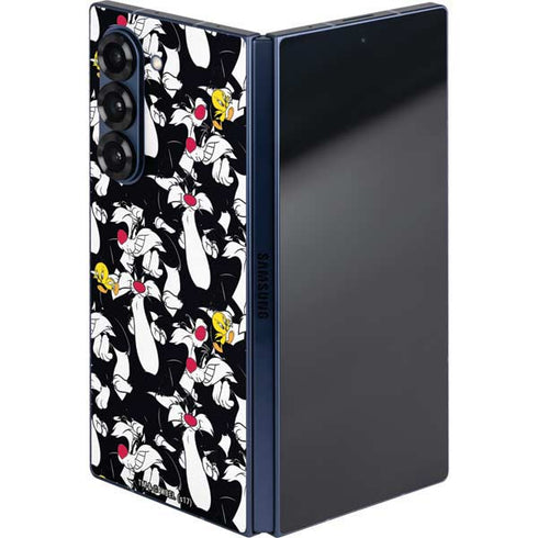 Looney Tunes Sylvester and Tweety Super Sized Galaxy Z Fold6 Skin