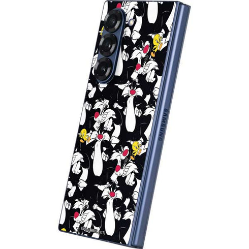 Looney Tunes Sylvester and Tweety Super Sized Galaxy Z Fold6 Skin