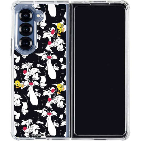 Looney Tunes Sylvester and Tweety Super Sized Galaxy Z Fold7 Clear Case