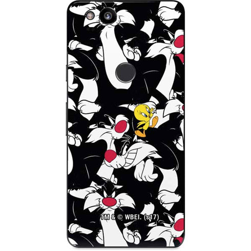 Looney Tunes Sylvester and Tweety Super Sized Google Pixel 2 Skin